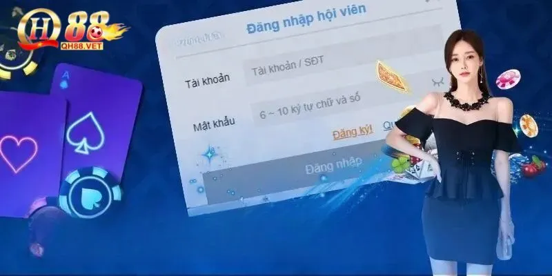 Hướng dẫn 3 bước đăng nhập QH88 nhanh chóng cho Newbie