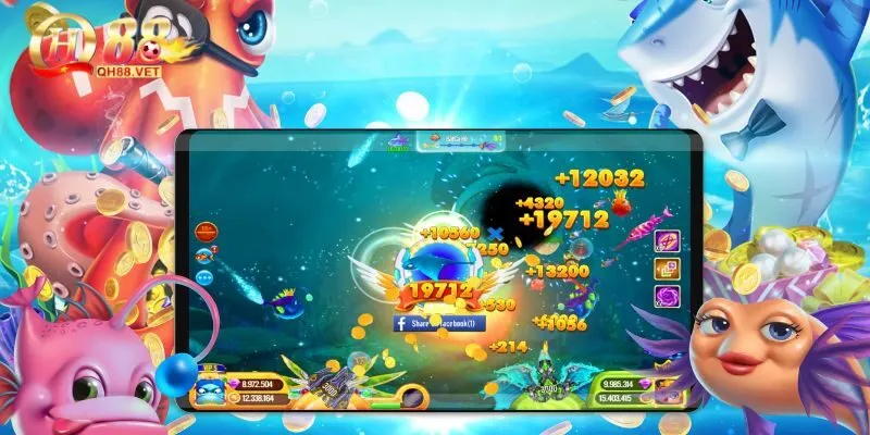 Luật chơi game bắn cá phát tài 3D tại nhà cái QH88